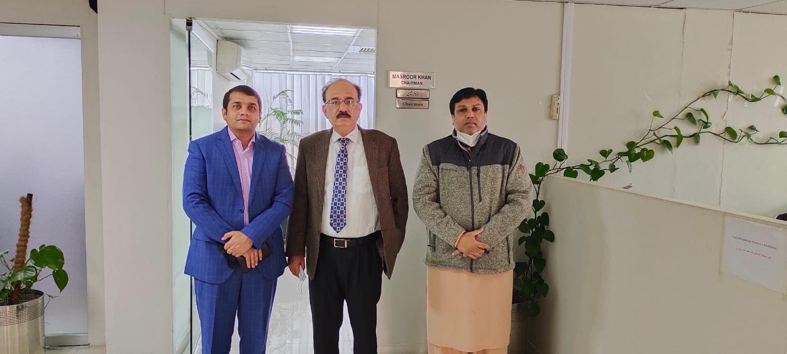 Group photo with the Chairman of OGRA at OGRA head office Islamabad